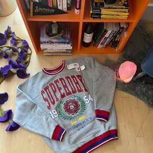 NWT | superdry | collegiate sweatshirt